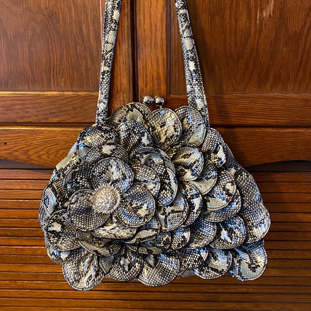 Charming Charlie’s faux snakeskin bag!